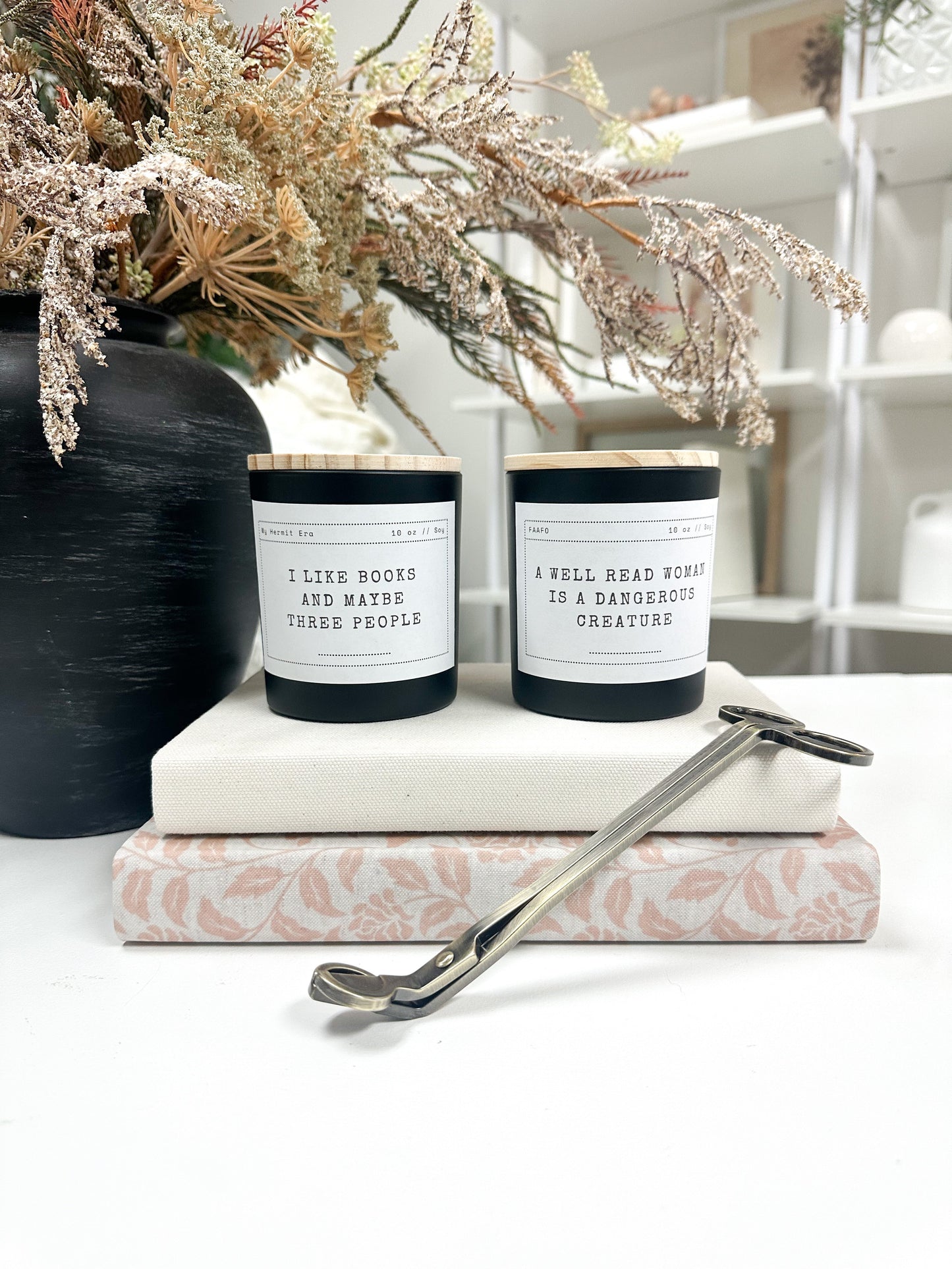 Funny Book Lover Candle