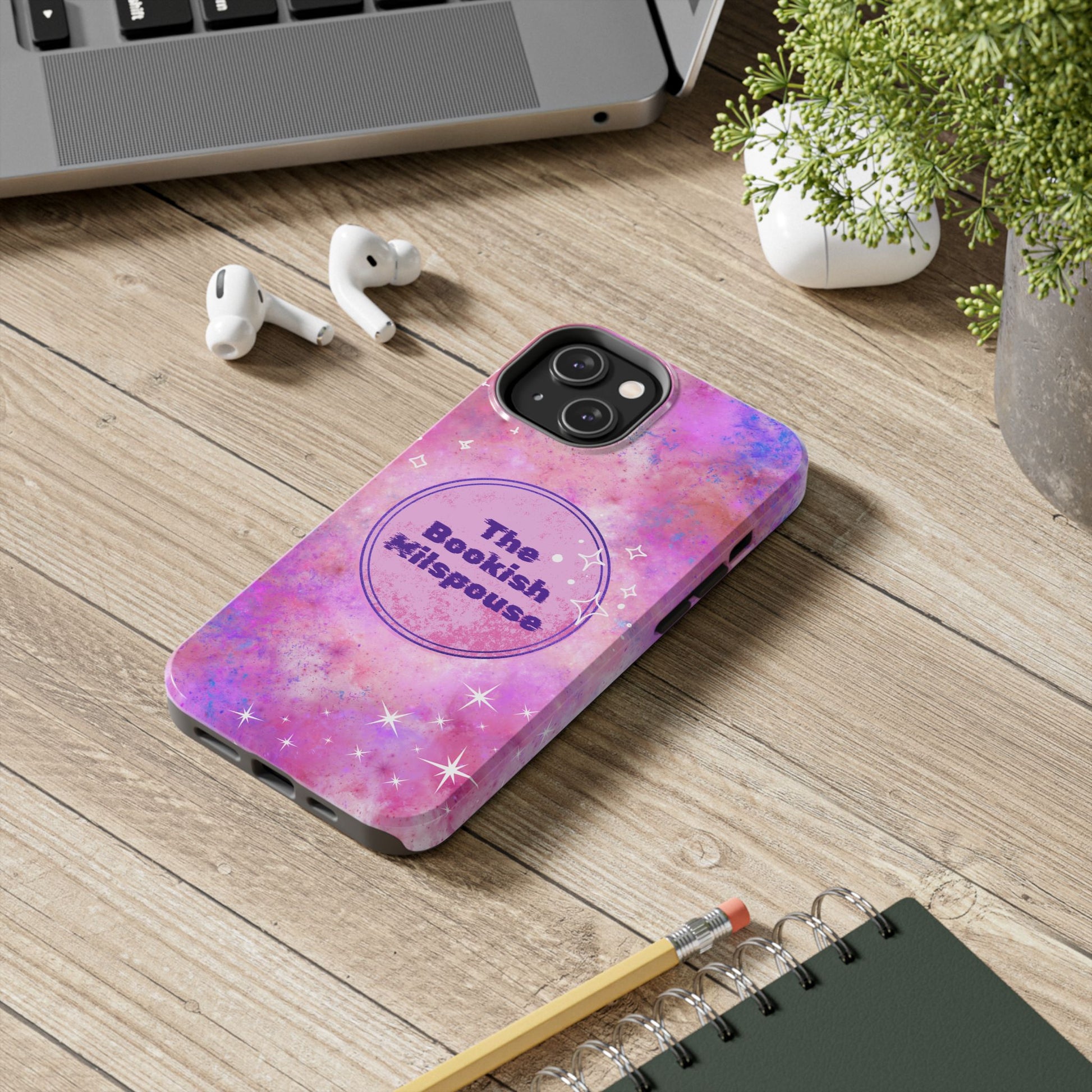 The Bookish Milspouse Pink Sky Tough Phone Cases - Creative By Sanchez