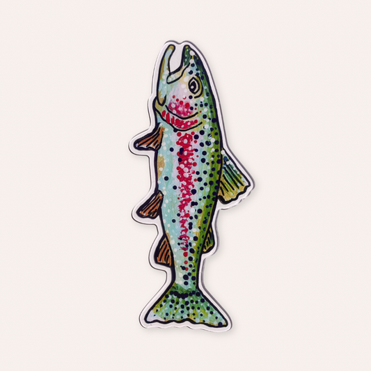 Rainbow Trout Die Cut Acrylic Bookmark