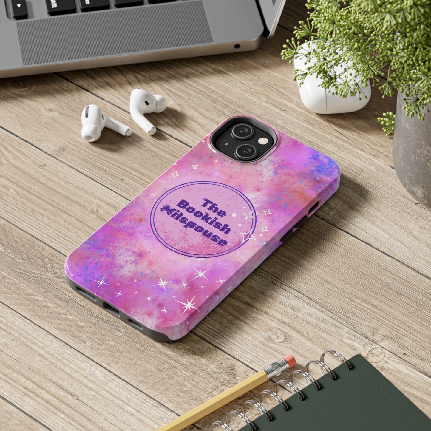 The Bookish Milspouse Pink Sky Tough Phone Cases - Creative By Sanchez