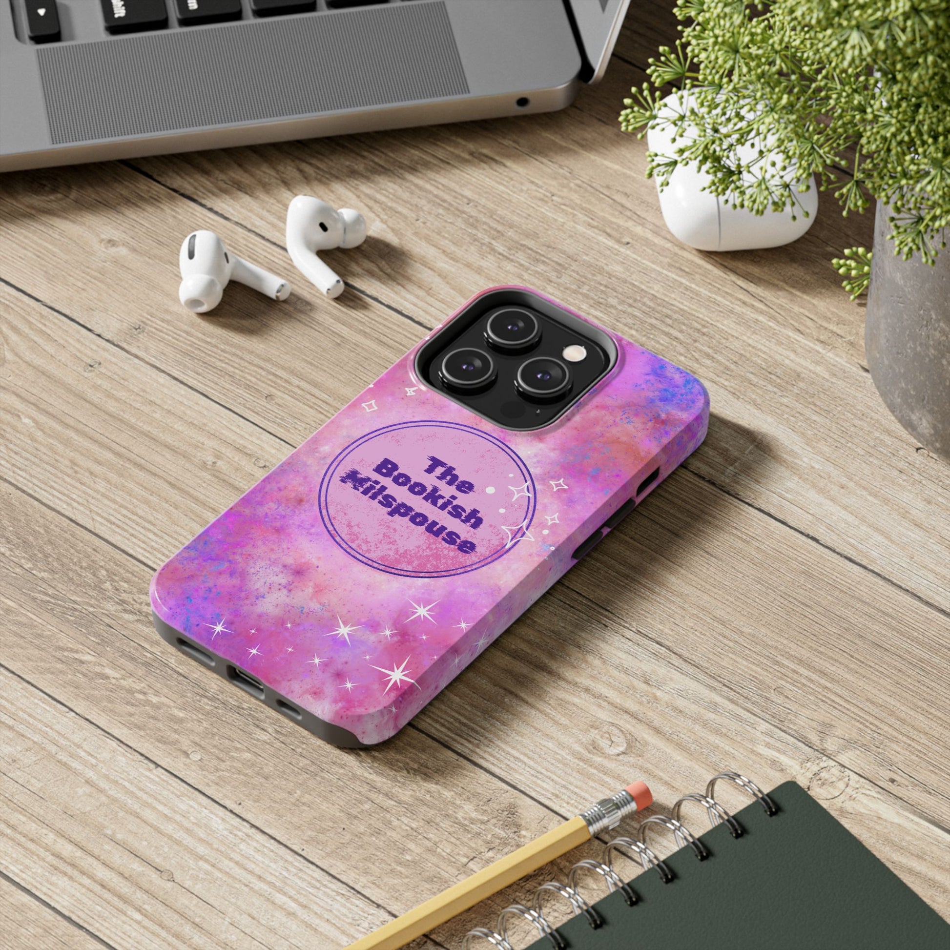 The Bookish Milspouse Pink Sky Tough Phone Cases - Creative By Sanchez