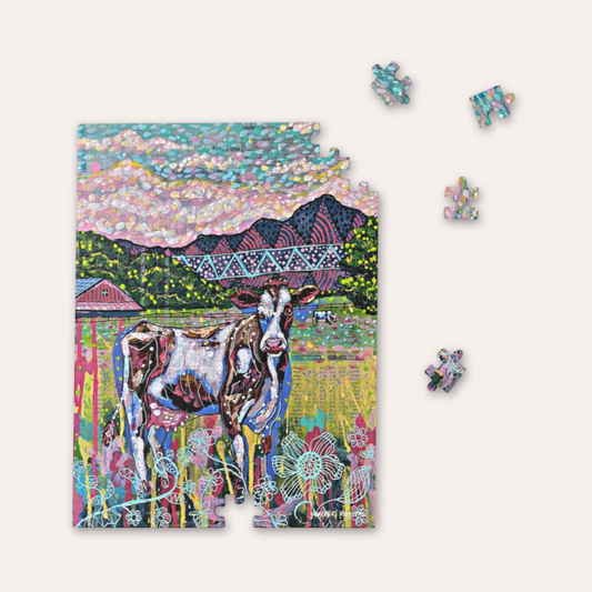 Cows On The Farm Fine Art Puzzle
