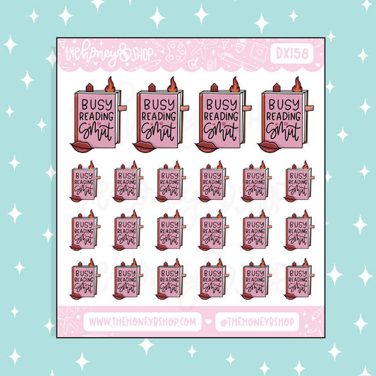 Busy Reading Smut Doodle Sticker