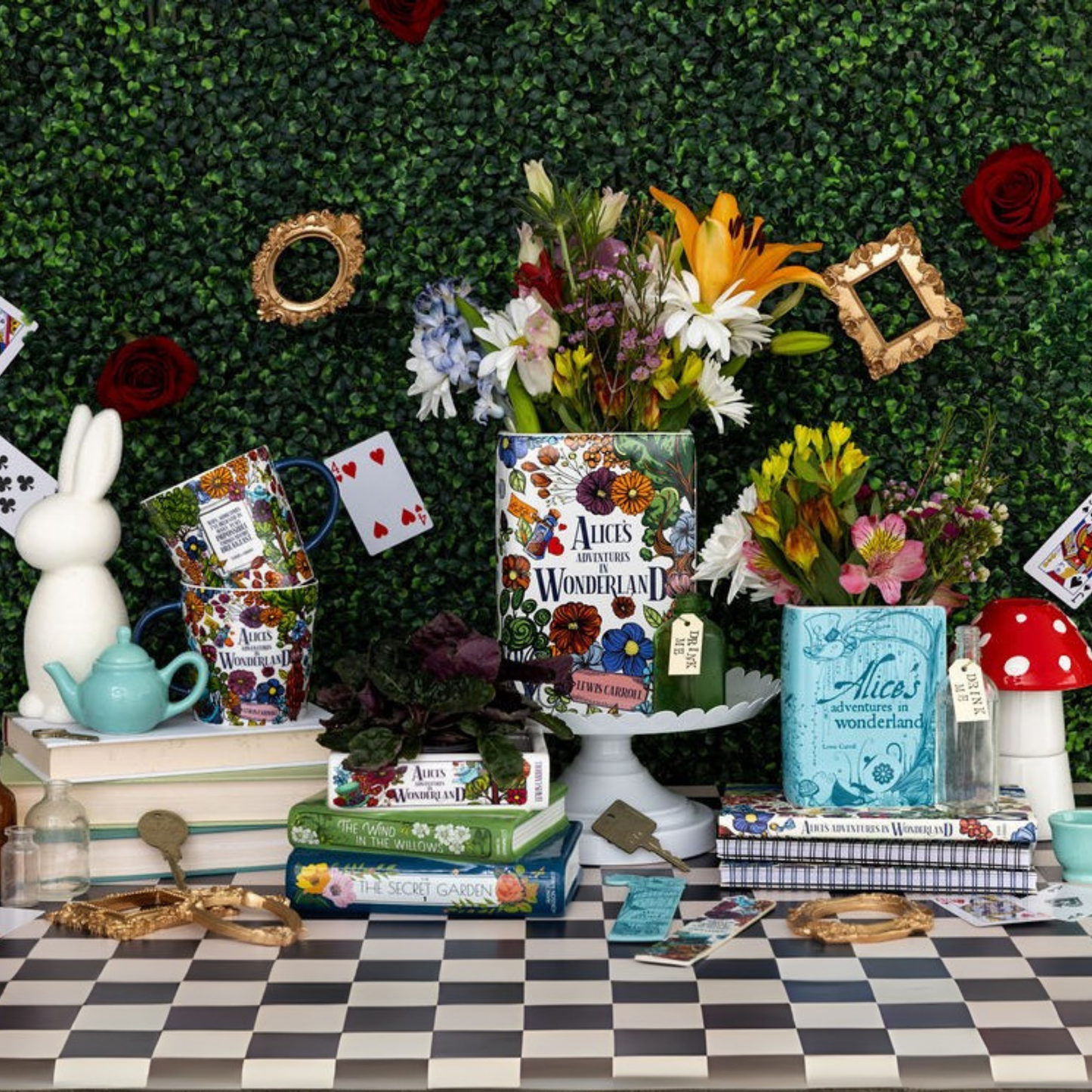 Large Book Vase, Alice's Adventures in Wonderland