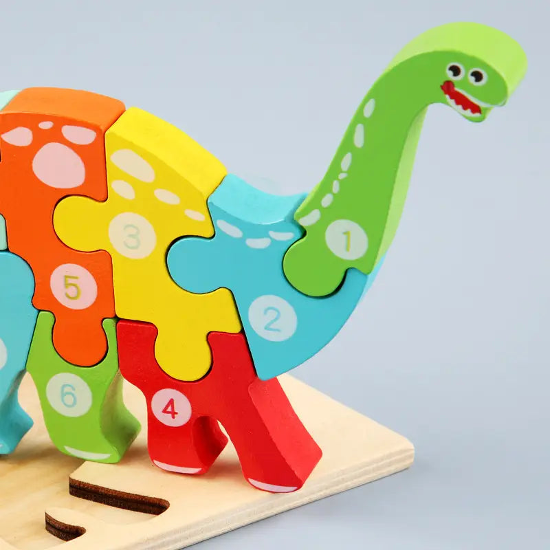 Children’s Cartoon Number Animal Puzzle