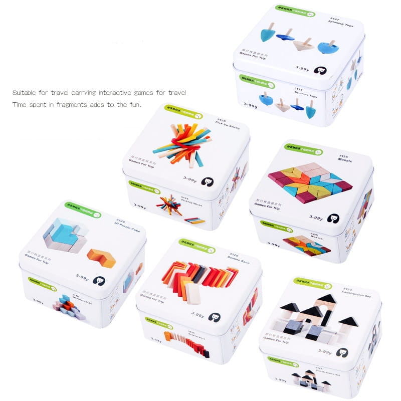 Wooden Puzzle Building Blocks