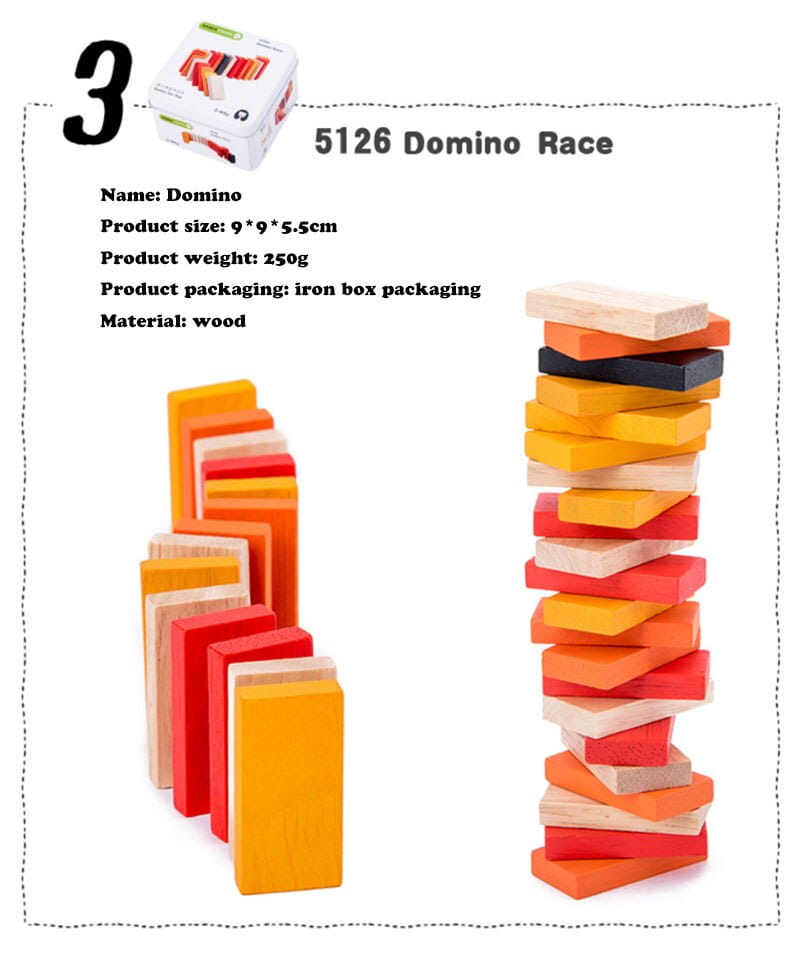 Wooden Puzzle Building Blocks
