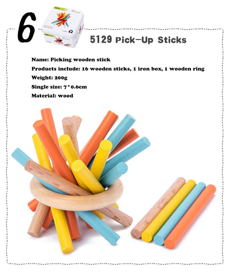 Wooden Puzzle Building Blocks