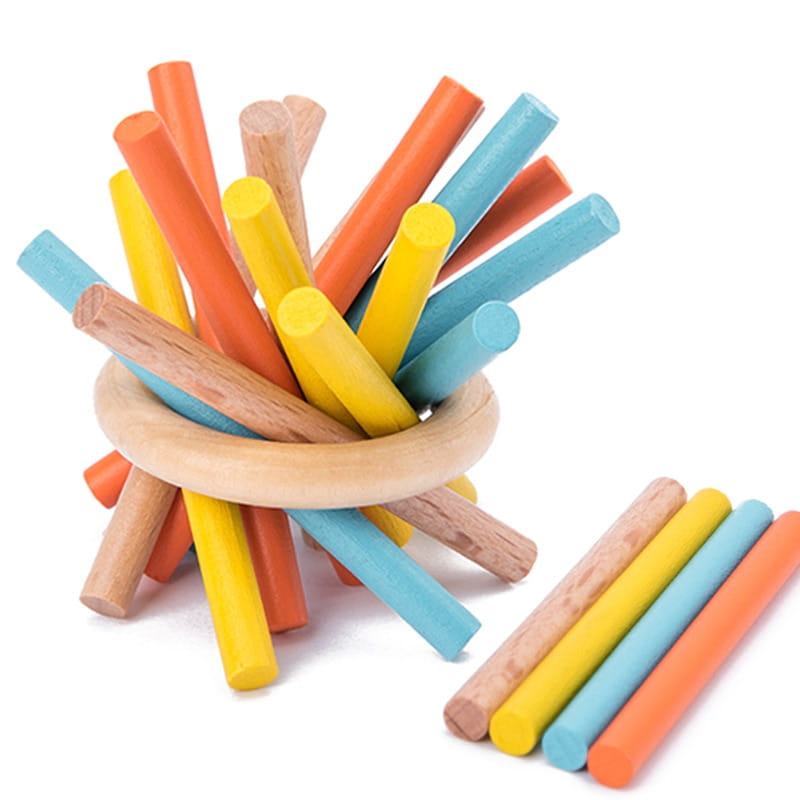 Wooden Puzzle Building Blocks