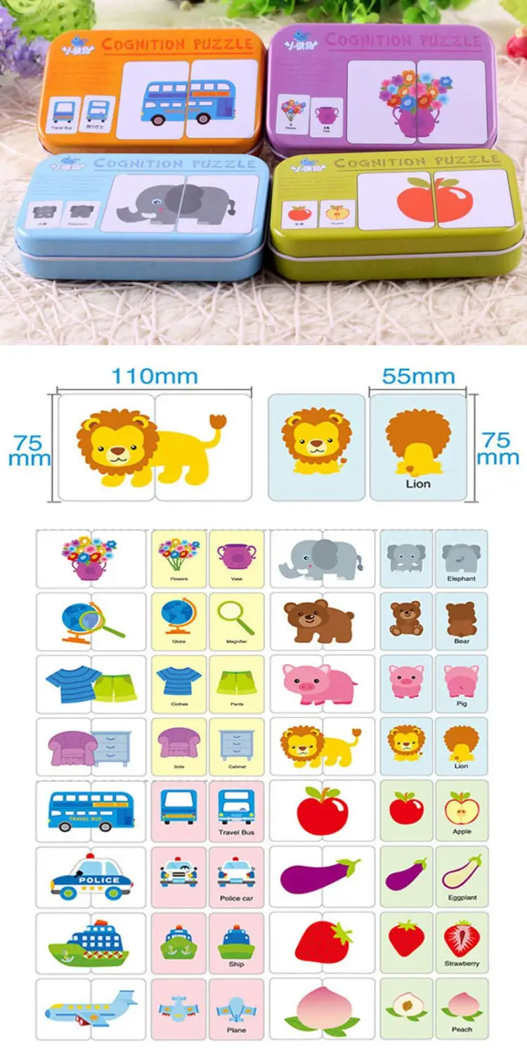 Wooden Puzzle Building Blocks