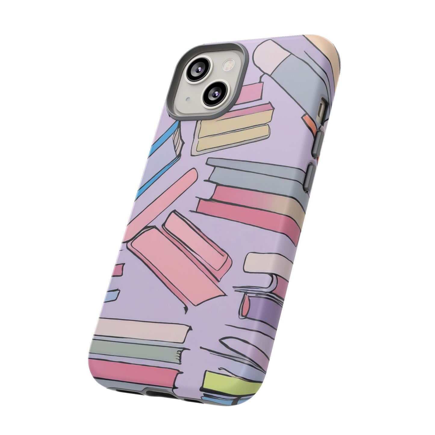 Books Pattern Tough Cases for Most Phone Types