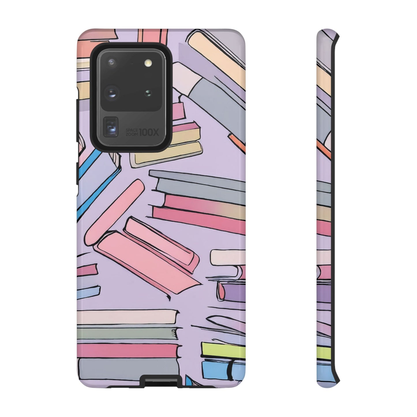 Books Pattern Tough Cases for Most Phone Types