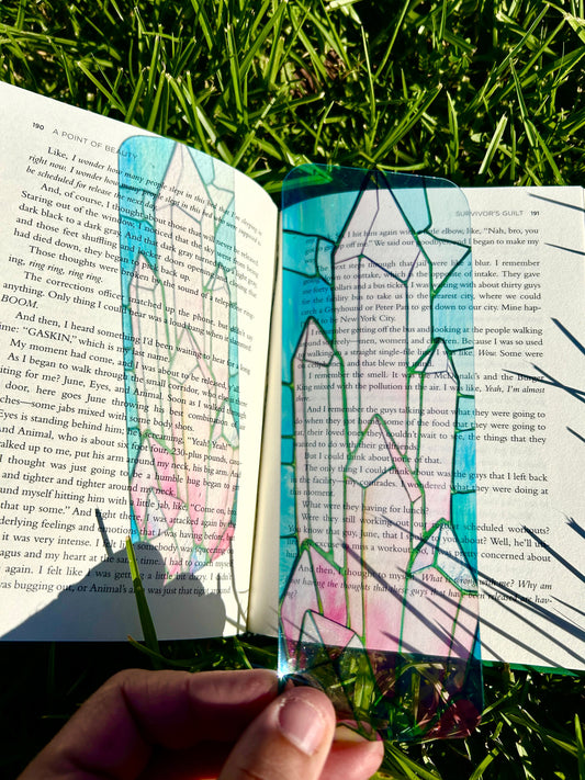 Pink Tourmaline Bookmark – Handmade Gemstone Bookmark for Readers, Emotional Healing Crystal, Unique Book Lover Gift, Spiritual Gift for Her