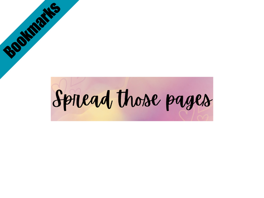 Spread Those Pages Bookmark | Spicy Bookish Gift | Smutty Romance Bookmark | Laminated Bookmark | Book Girlie Merch