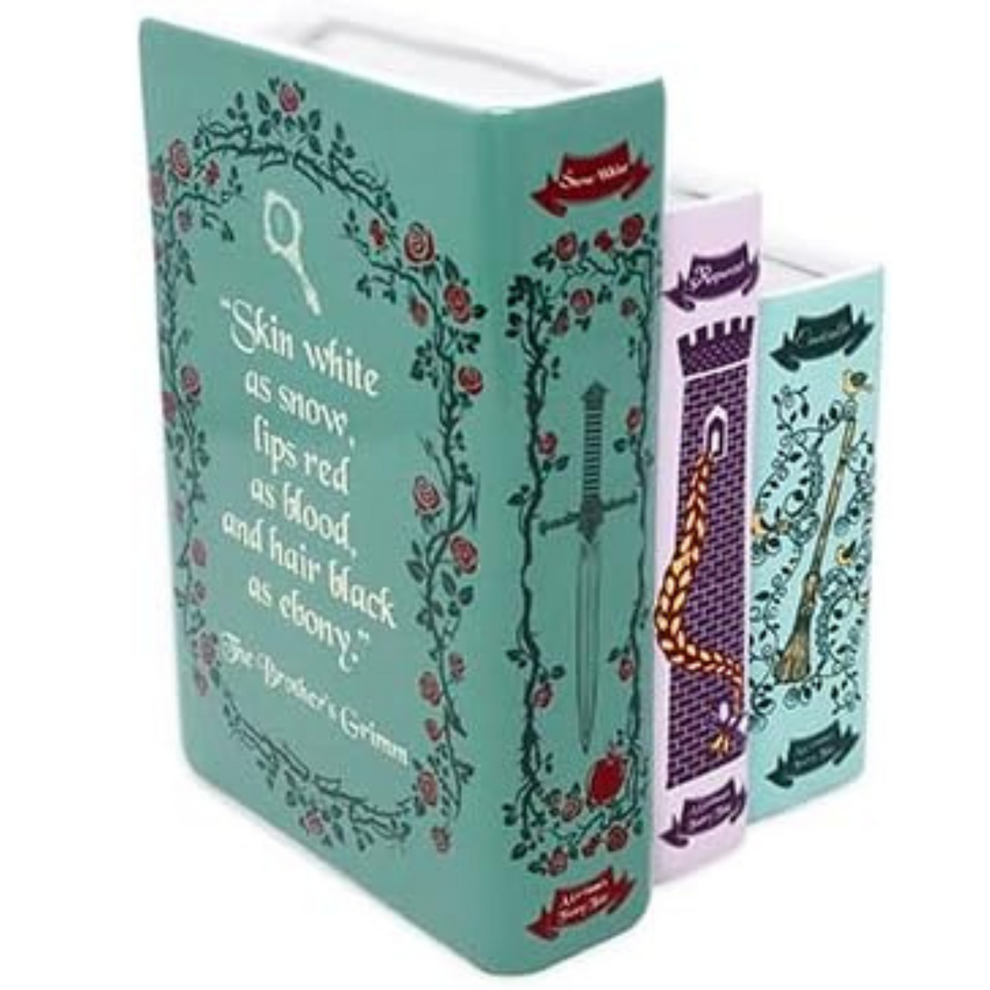 Triple Book Vase, Grimm's Fairy Tales