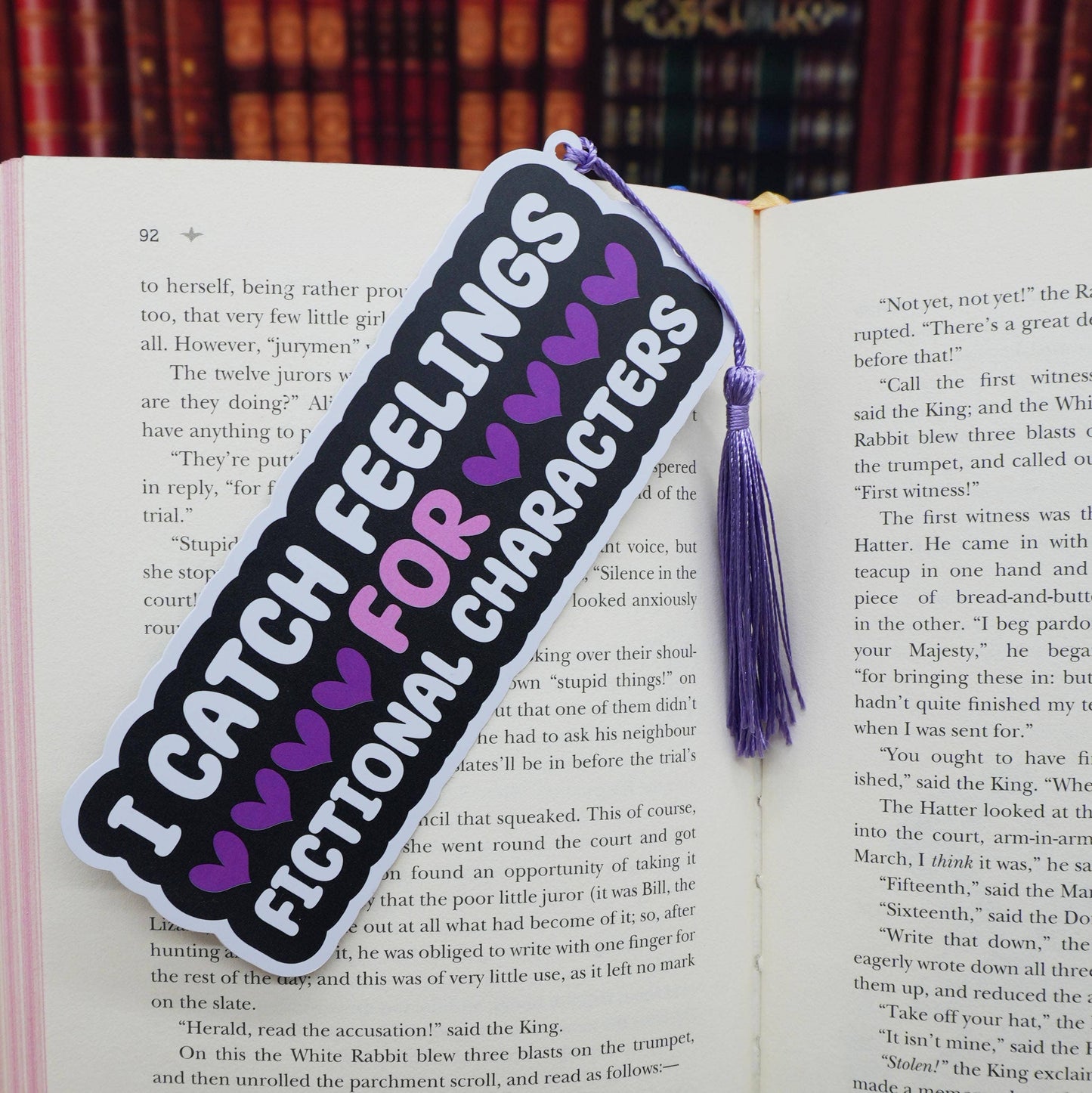 “I Catch Feelings For Fictional Characters” Bookmark