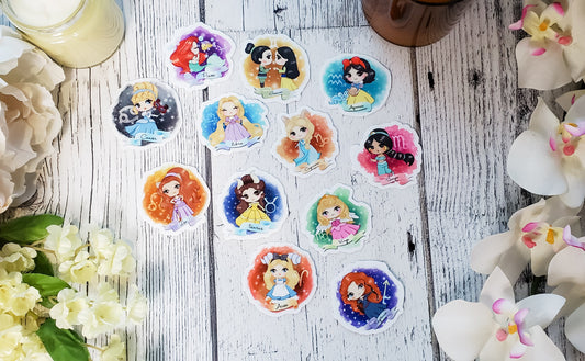 Zodiac Princesses Vinyl Stickers