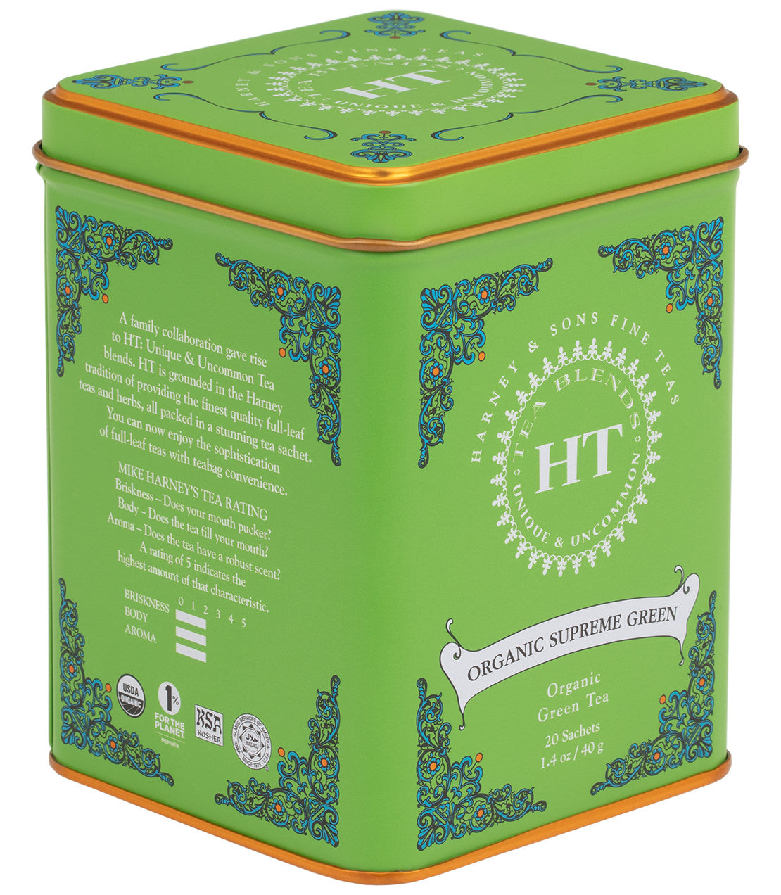 Organic Supreme Green, HT Lata de 20 sobres