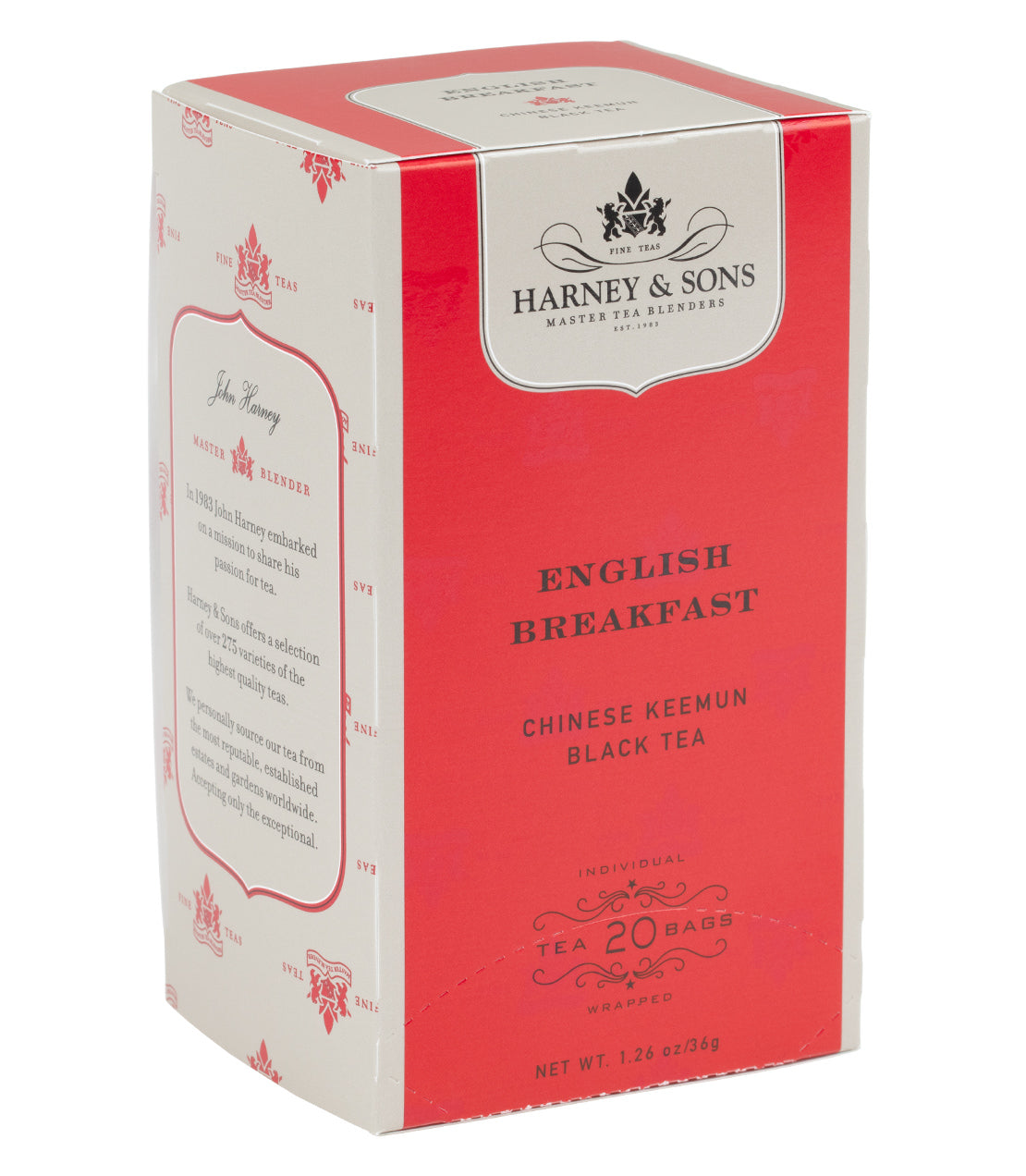Desayuno inglés, caja de 20 bolsitas de té premium