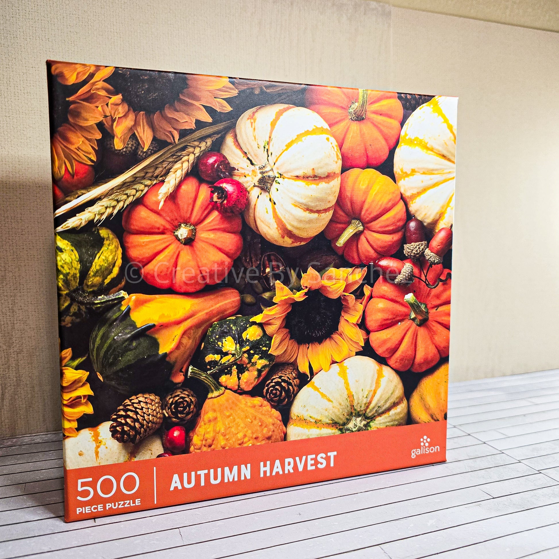 Autumn Holiday Festive Pumpkin 500 Piece Puzzles - Assorted - Creative By Sanchez