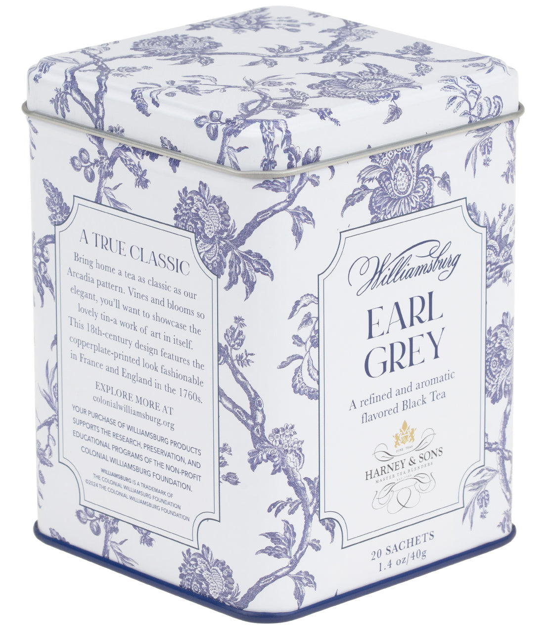 Williamsburg Earl Grey, lata de 20 sobres