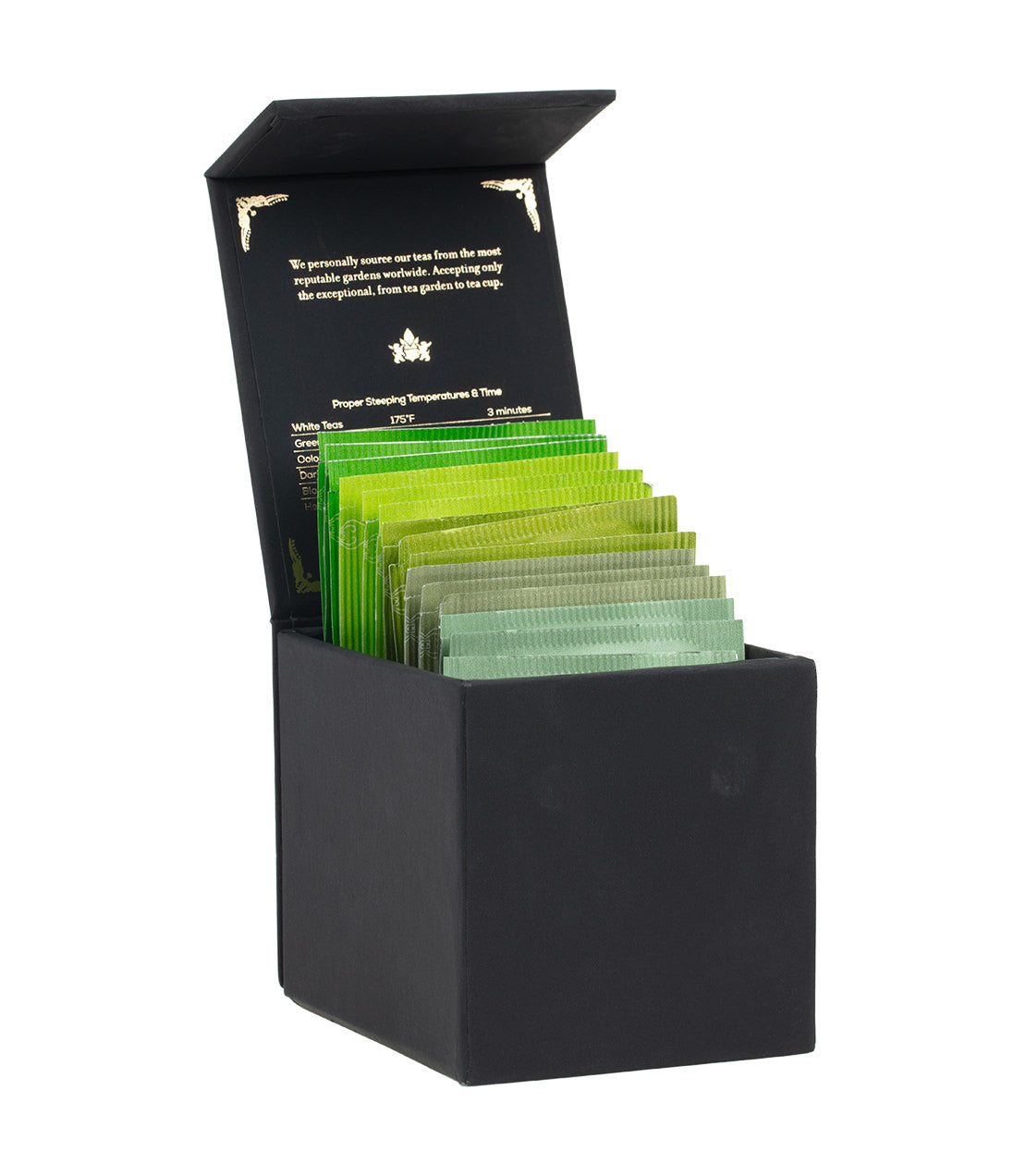 Harney Heritage – Bolsita de té verde en caja negra