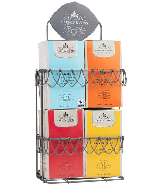 Expositor Harney &amp; Sons - Alambre decorativo, para 4 cajas de bolsitas de té premium