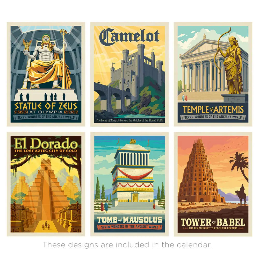 2026 Wall Calendar: Fantasy Travel (Ancient Wonders & Mythical Places) Books and Gifts