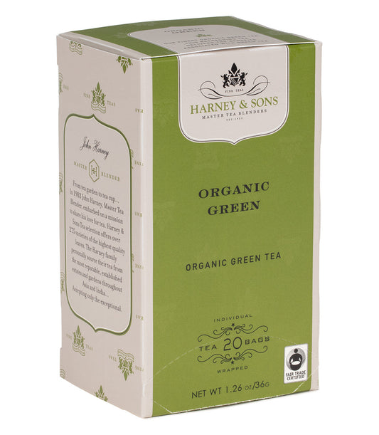 Bolsitas de té verde orgánico premium