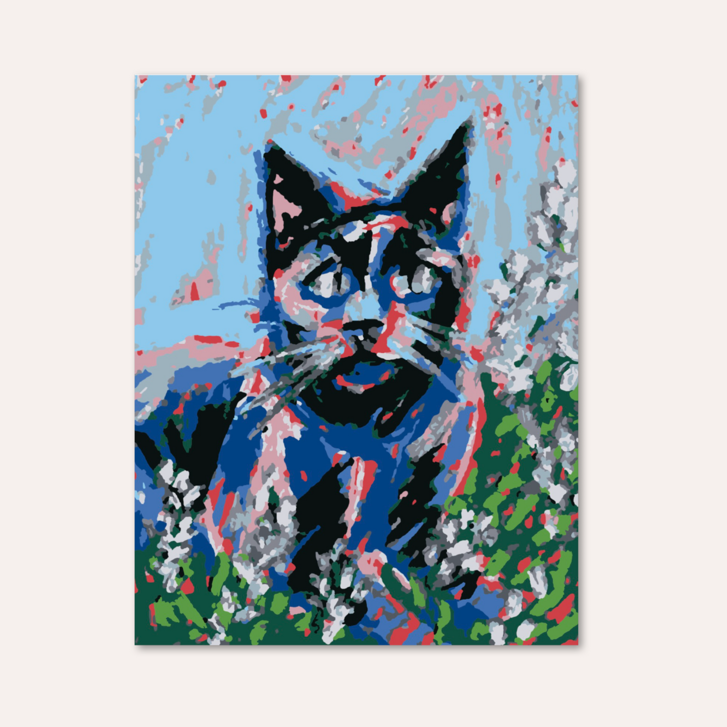 Lilac Cat - Paint by Numbers Kit
