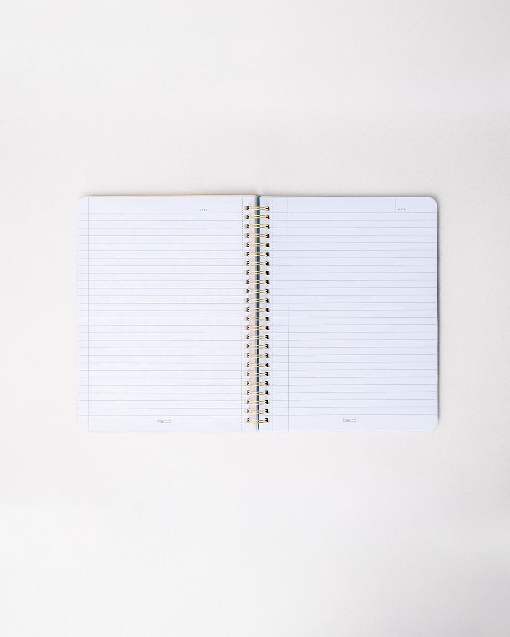 interior lined pages of pink, yellow, teal and cream checkered mini notebook with colorful tulip print