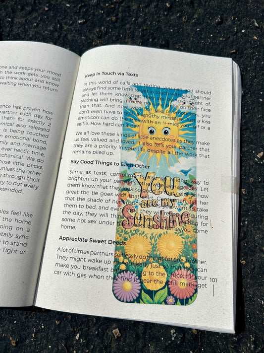 You Are My Sunshine Bookmark – Cute Teacher Gift, Preschool Appreciation, Sunny Inspirational Book Accessory