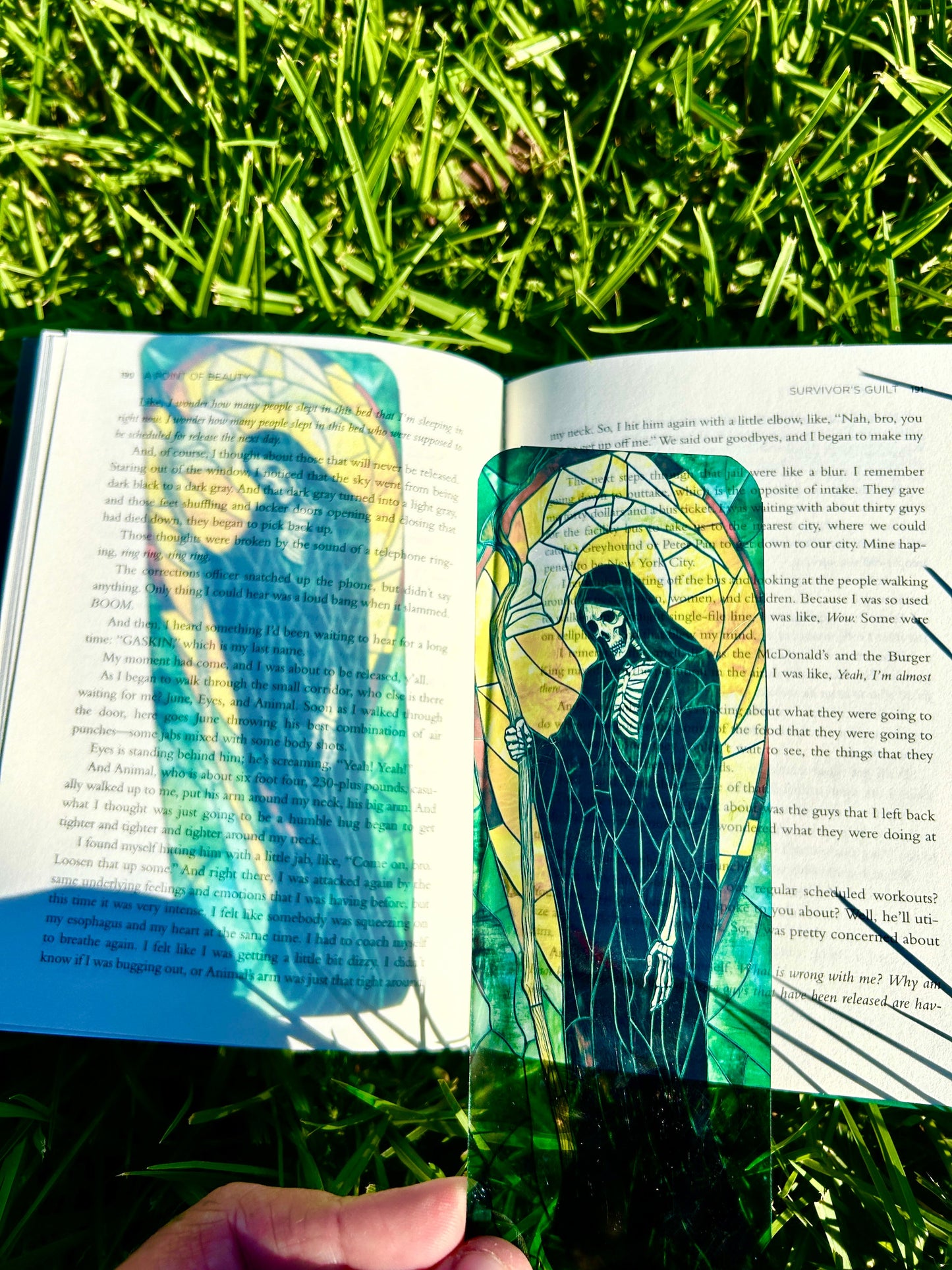 Grim Reaper Bookmark - Handcrafted Gothic Bookmark, Dark Fantasy Gift, Unique Skull & Reaper Design, Perfect for Horror Lover