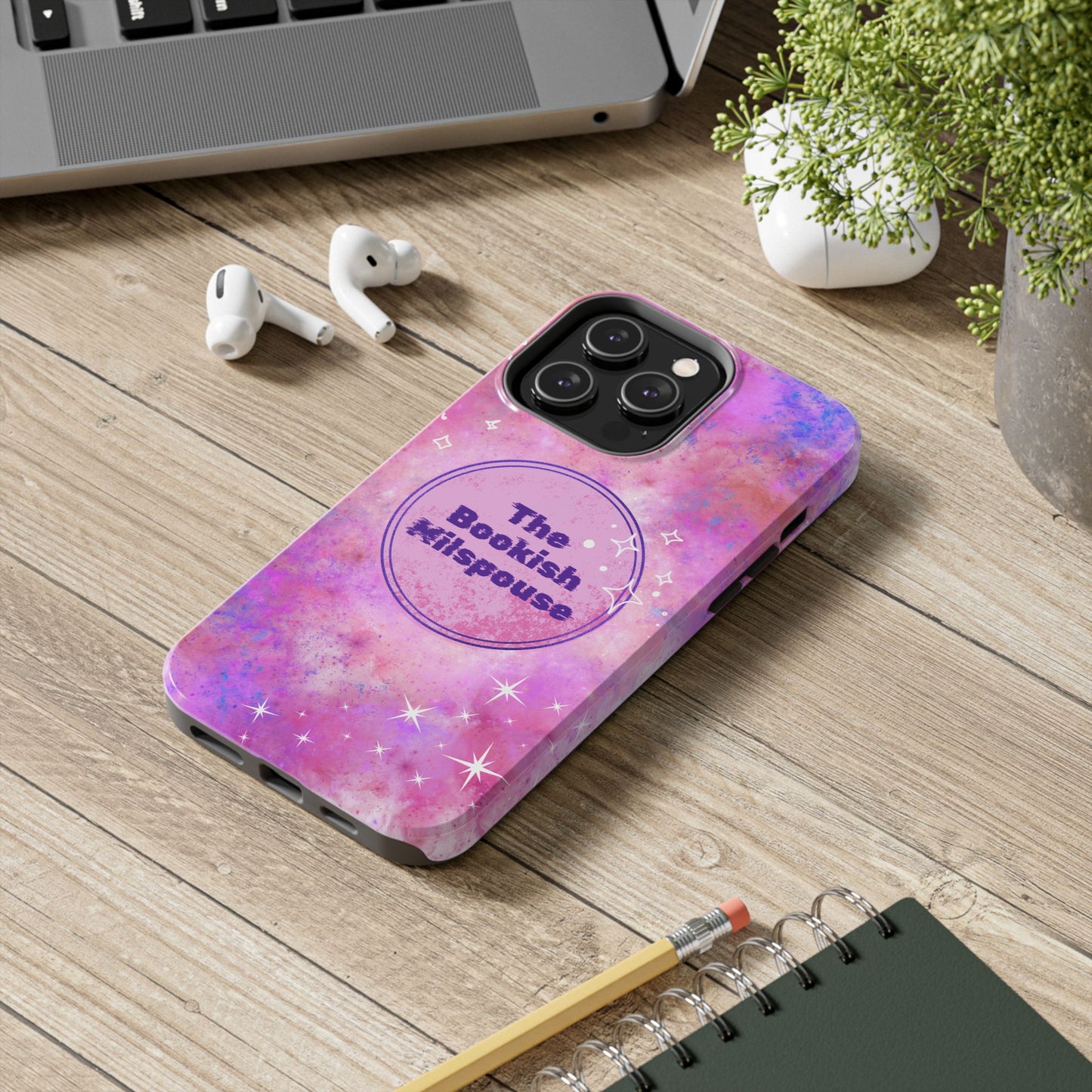 The Bookish Milspouse Pink Sky Tough Phone Cases - Creative By Sanchez