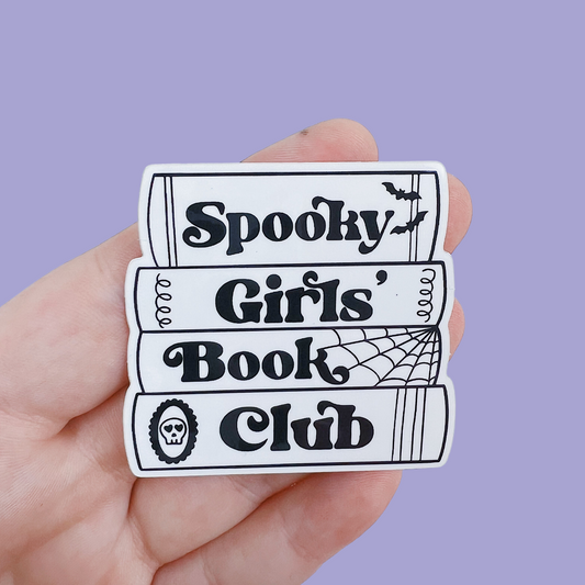 Spooky Girls Book Club Vinyl Sticker Die Cut