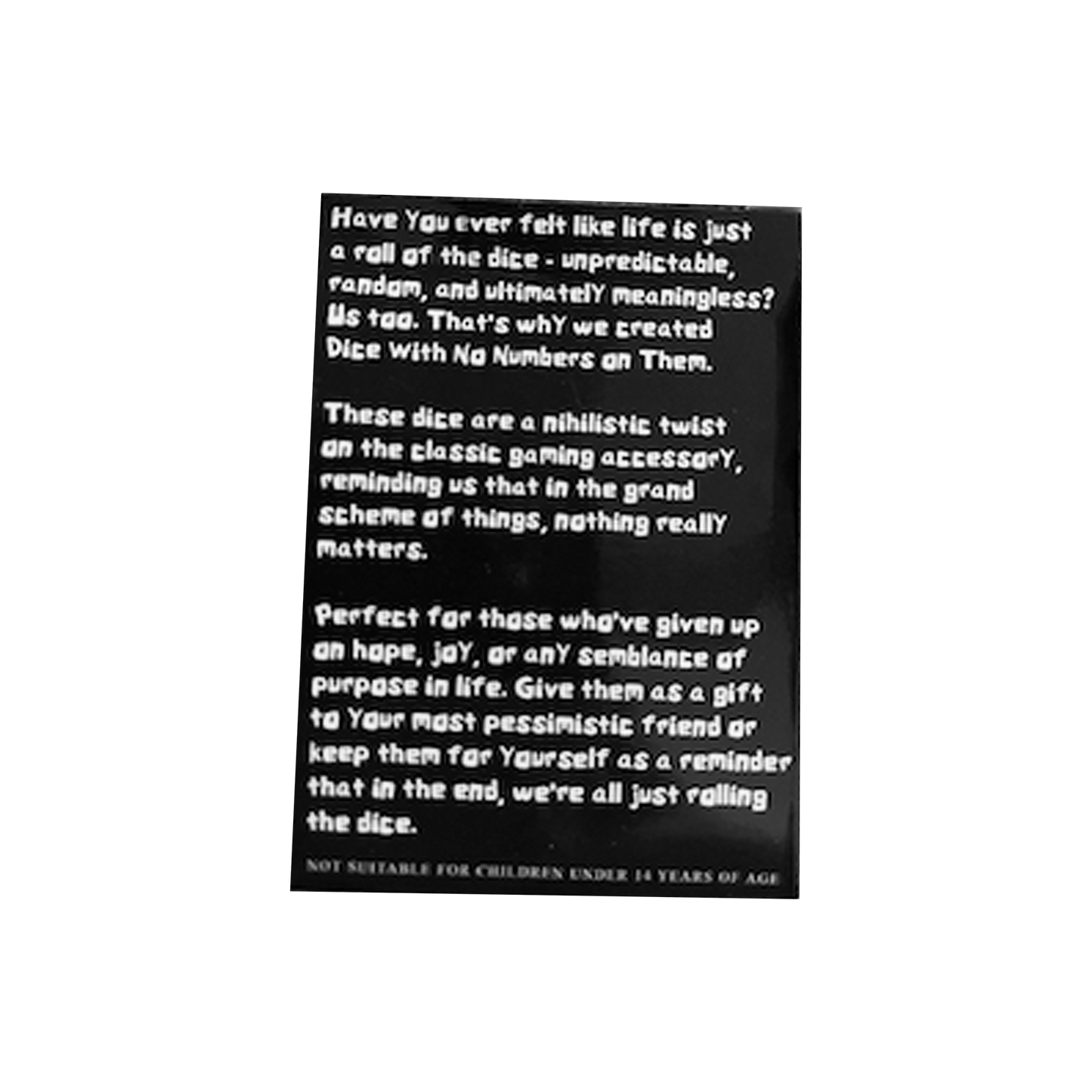 Dice With No Numbers On Them