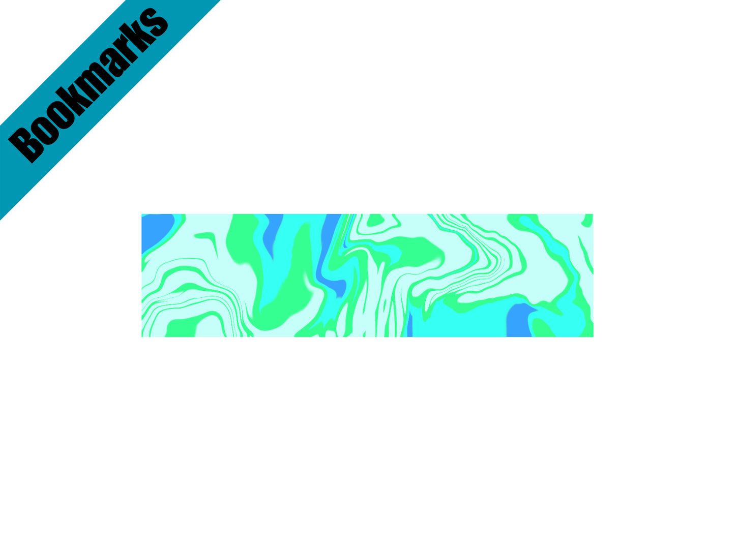 Quitter Strip Bookmark – Retro Teal Design | Hand-Drawn Bookish Gift | Funny Reading Accessory | Laminated Bookmark | Book Lover Humor