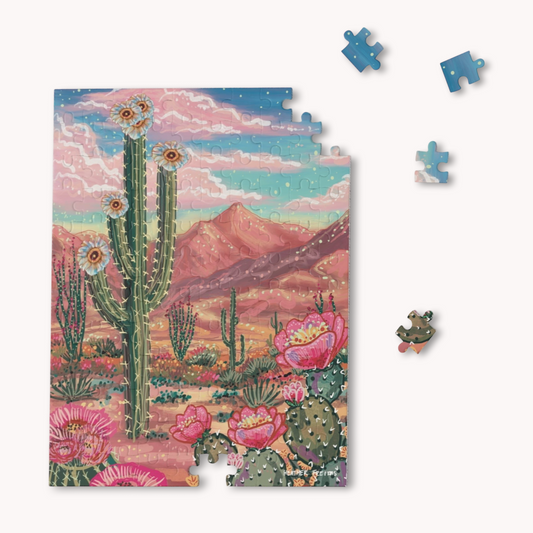Desert Paradise & Jaguar Vibes Fine Art Puzzle