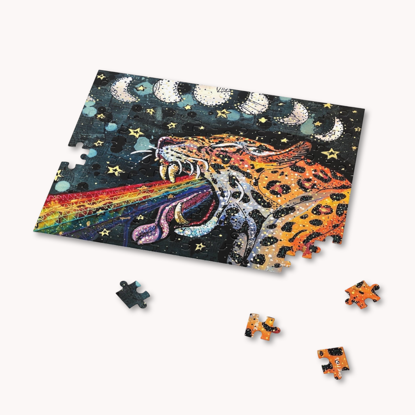Moon Tides & Jaguar Vibes Fine Art Puzzle