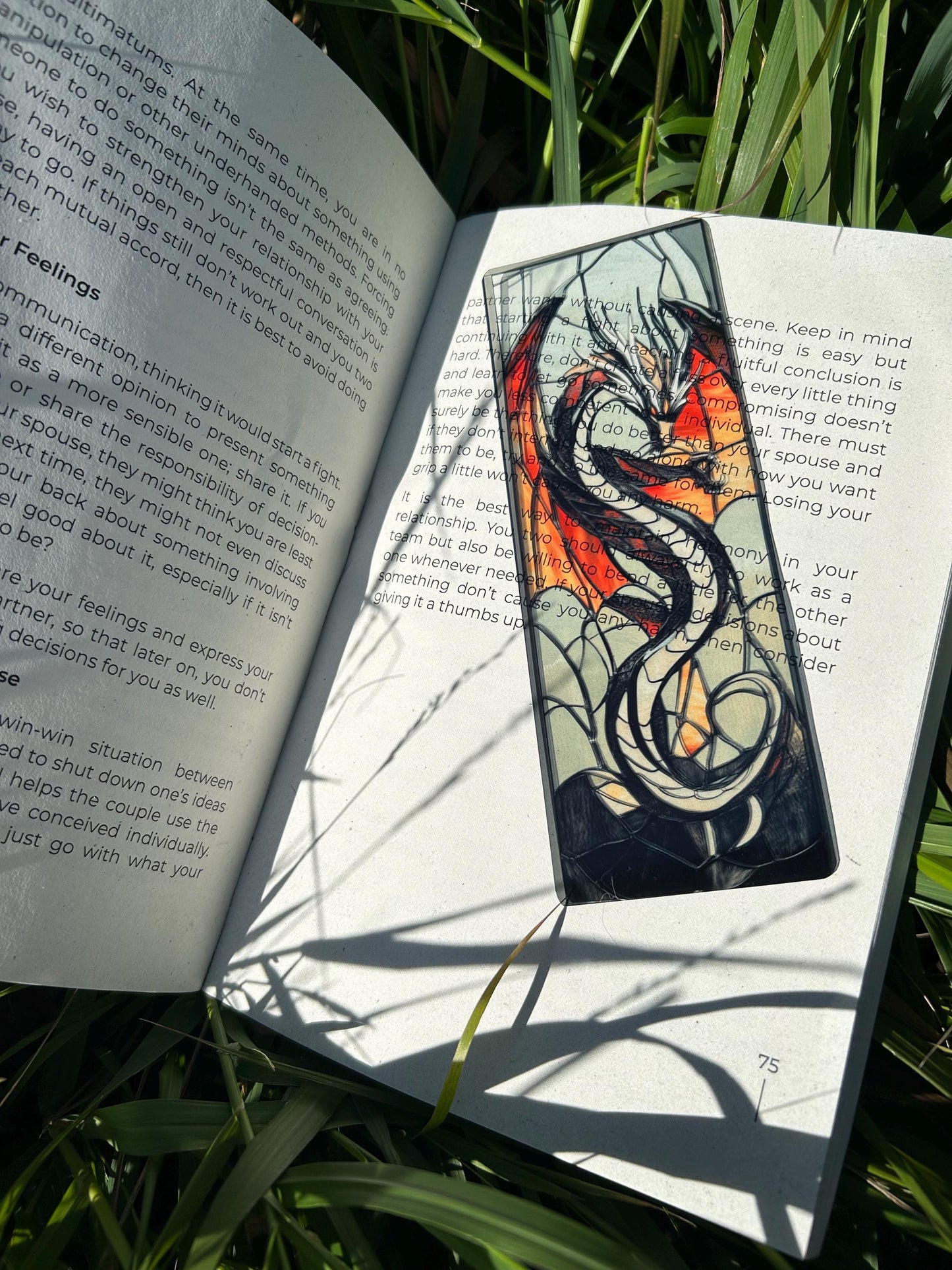 Thrones Dragon Bookmark - Handcrafted Fantasy Bookmark, Dragon Design Inspired by Game, Perfect Gift Of Fantasy