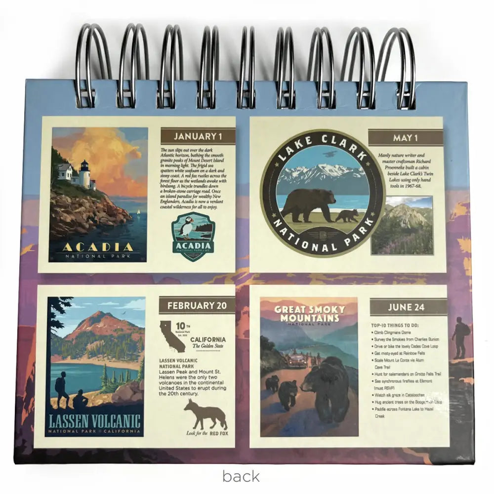365 Day Desktop Flip Calendar: National Parks (Best Seller!) Books and Gifts