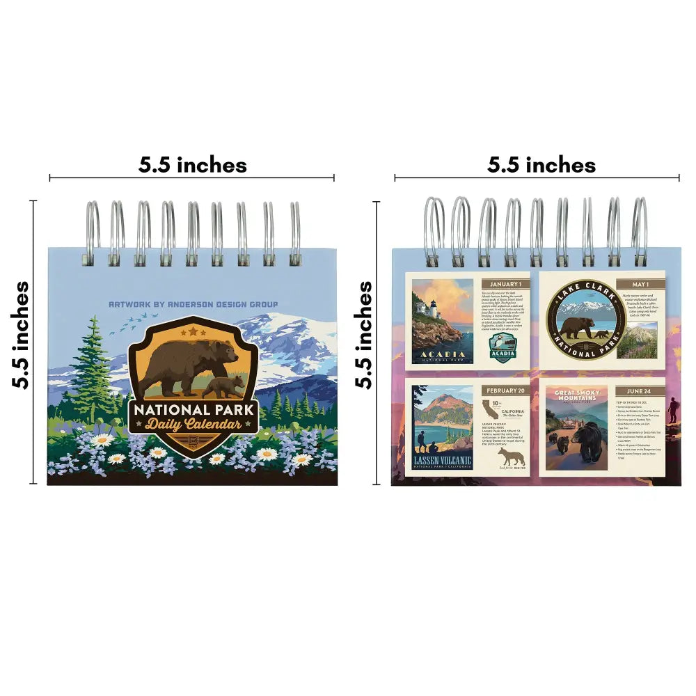 365 Day Desktop Flip Calendar: National Parks (Best Seller!) Books and Gifts