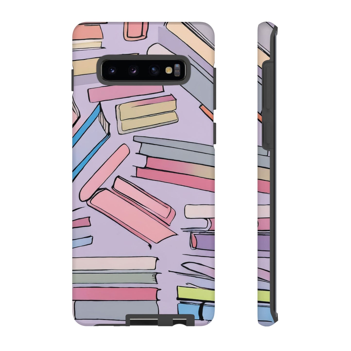 Books Pattern Tough Cases for Most Phone Types