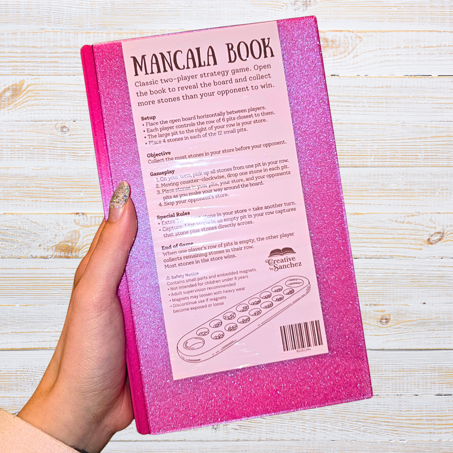 Mancala Book Board Game