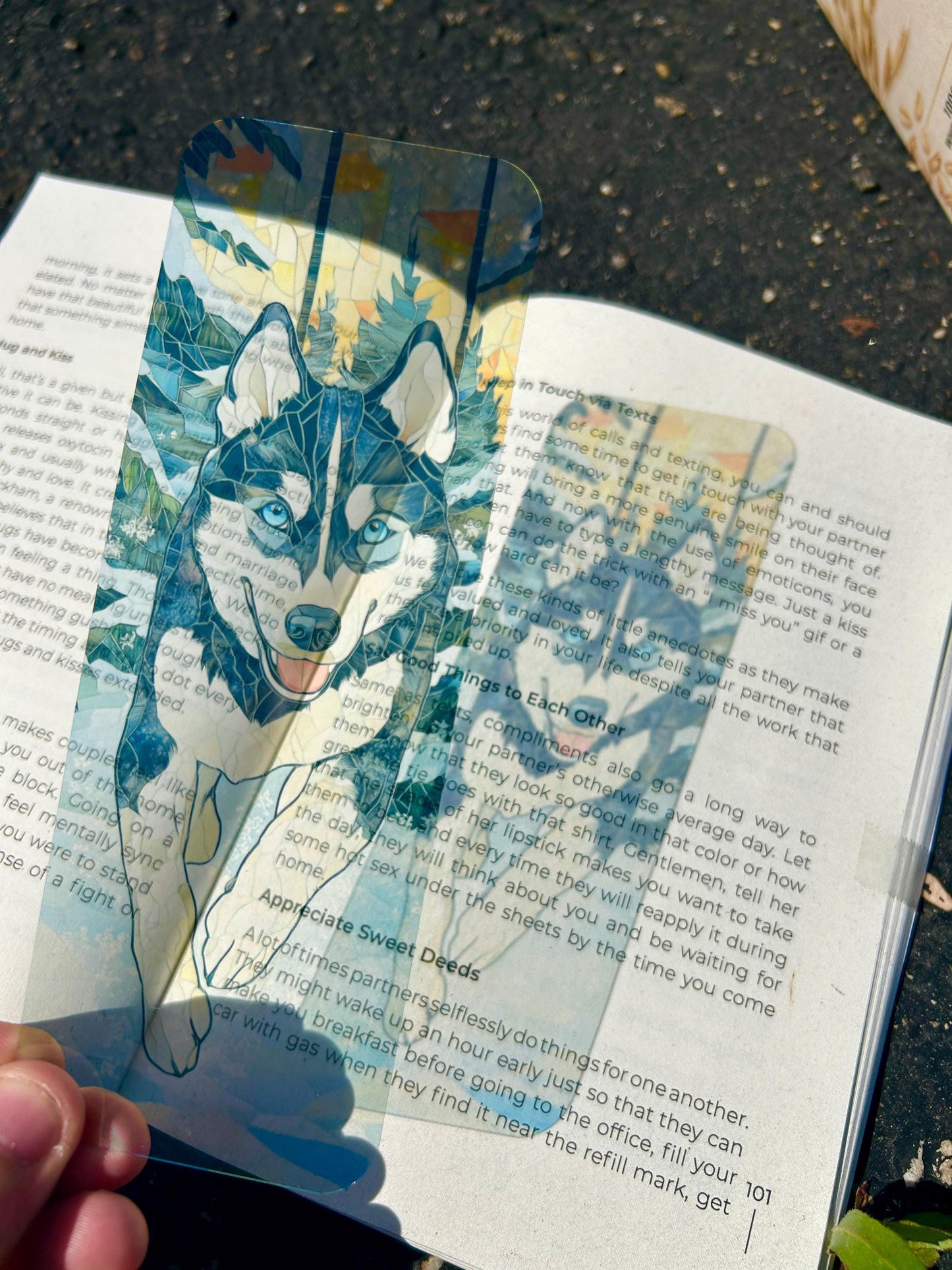 Sled Dog Husky Bookmark – Adventurous Husky Design, Perfect Gift for Dog Lovers & Outdoor Enthusiasts