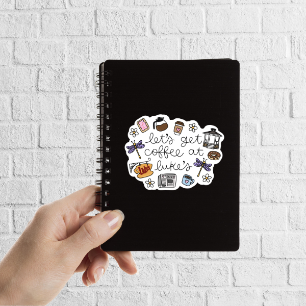 Let's Get Coffee at Luke's - Gilmore Girls Sticker