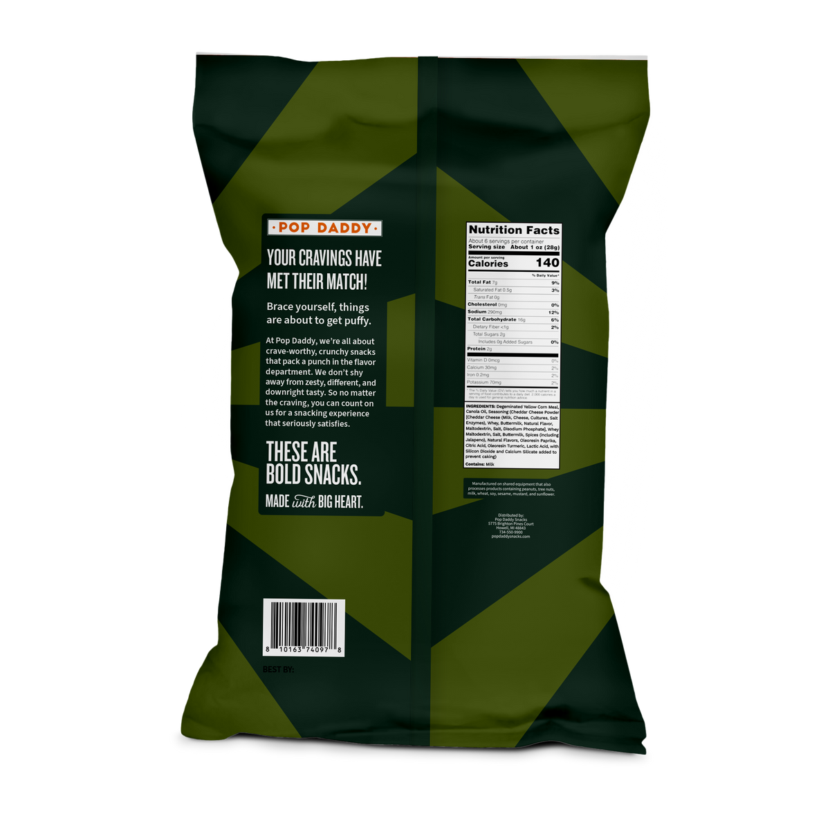 Flavored Baked Puffs - 6oz - Jalapeno Cheddar