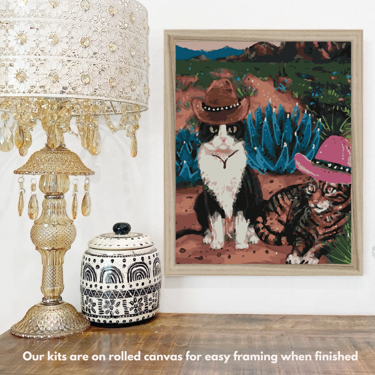Cowboy Cats - Paint by Numbers Kit