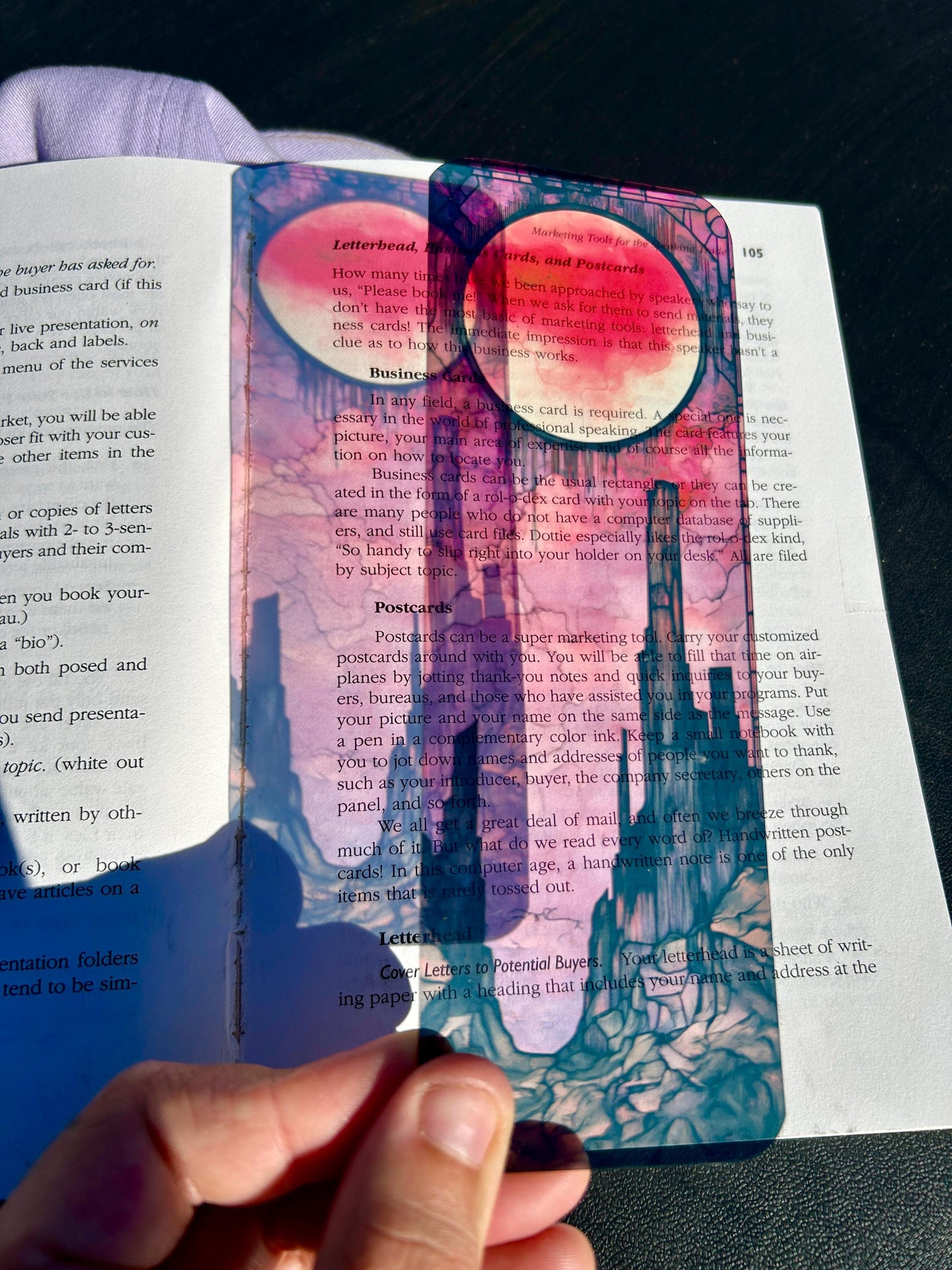 Blood Moon - Crimson Rise Bookmark  – Dark Fantasy Art for Epic Readers, Red Moon