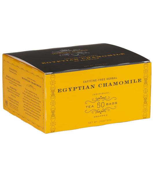 Manzanilla egipcia, caja de 50 bolsitas de té envueltas